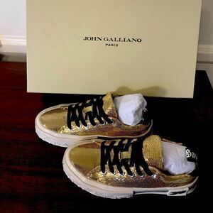 John Galliano Paris fashion sneaker size EU 35 or US 5, new